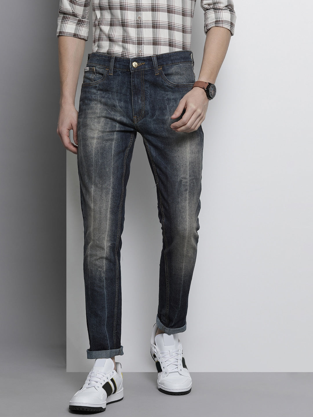 Blue Solid Jeans - 32 Blue