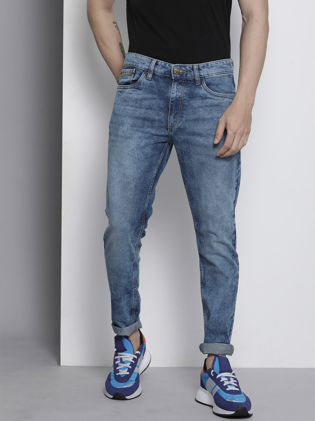 Blue Solid Jeans - 30 Blue