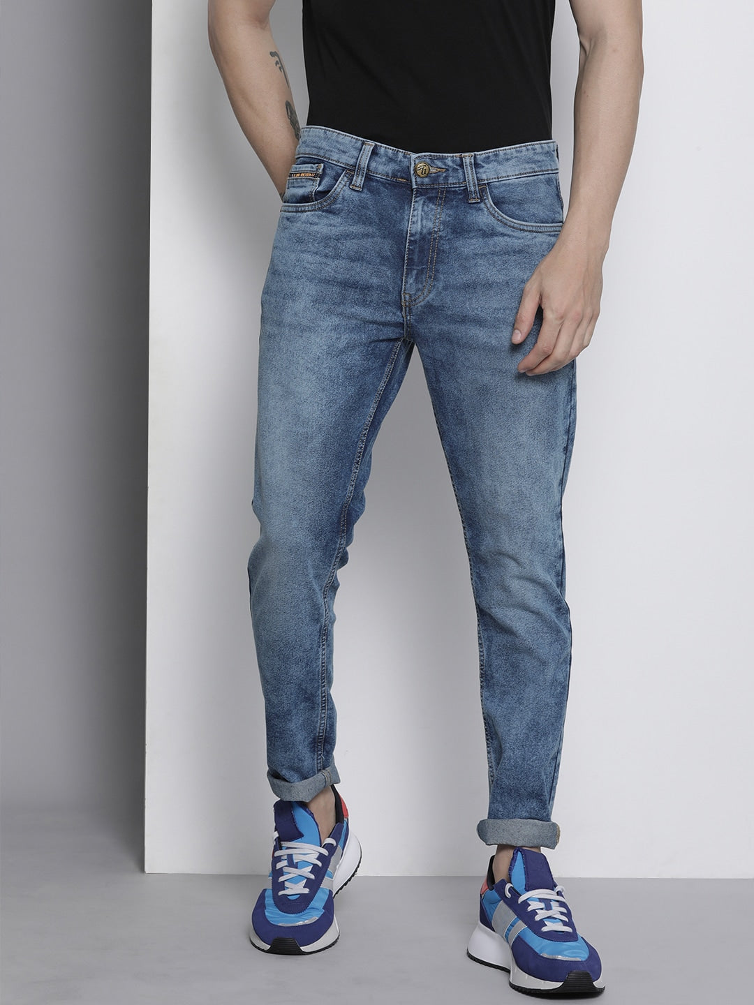 Blue Solid Jeans - 30 Blue