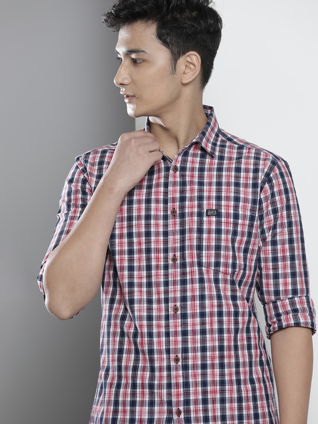 Red Checked Shirt - M Red