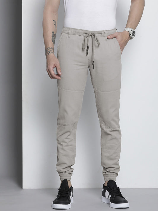 Grey Solid Joggers - 32 Grey